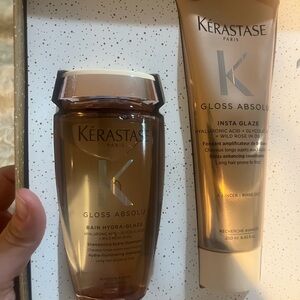 Kerastase Gloss Absolu Hair Conditioner Set - Gold and White